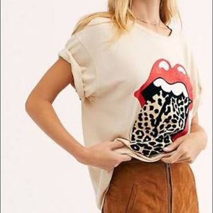 Daydreamer by Free People Stones Flocked Tee